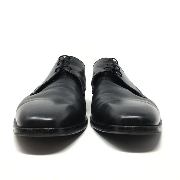 Men\'s Ermenegildo Zegna Oxfords Dress Shoes Size 13 Black Leather Plain Toe main image 7
